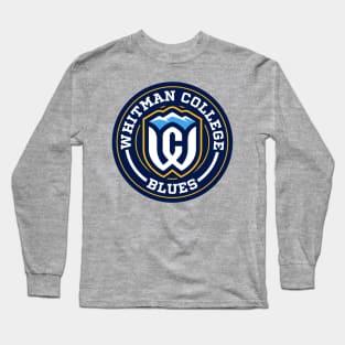 Blues - Whitman College Circle Long Sleeve T-Shirt